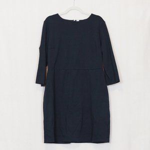 Simple midi waisted 3/4 sleeve dress